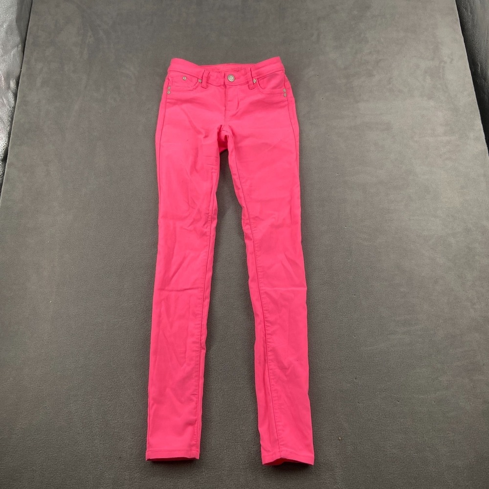 Rue21 Jegging Pants Womens 3/4 Pink Rayon Stretch Mid Rise Skinny Leg Modern